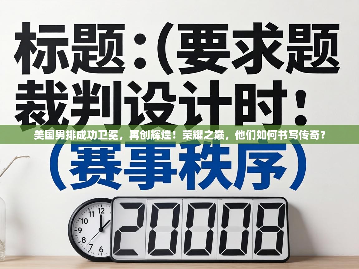 美国男排成功卫冕，再创辉煌！荣耀之巅，他们如何书写传奇？  第2张